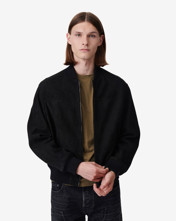SEAN SUEDE LEATHER BOMBER JACKET