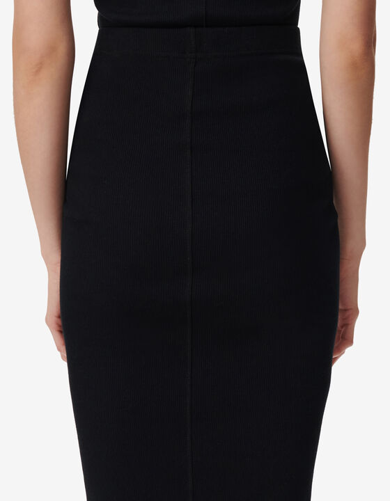 JUPE MIDI C&Ocirc;TEL&Eacute;E EN JERSEY