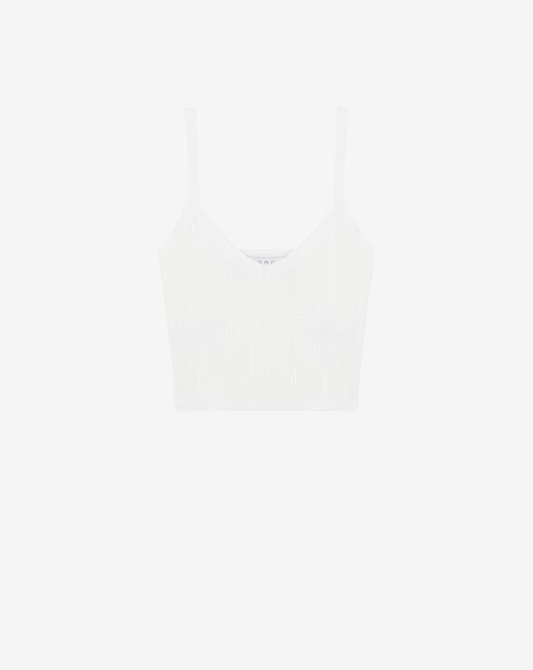 POSALA V NECK RIBBED TANK TOP