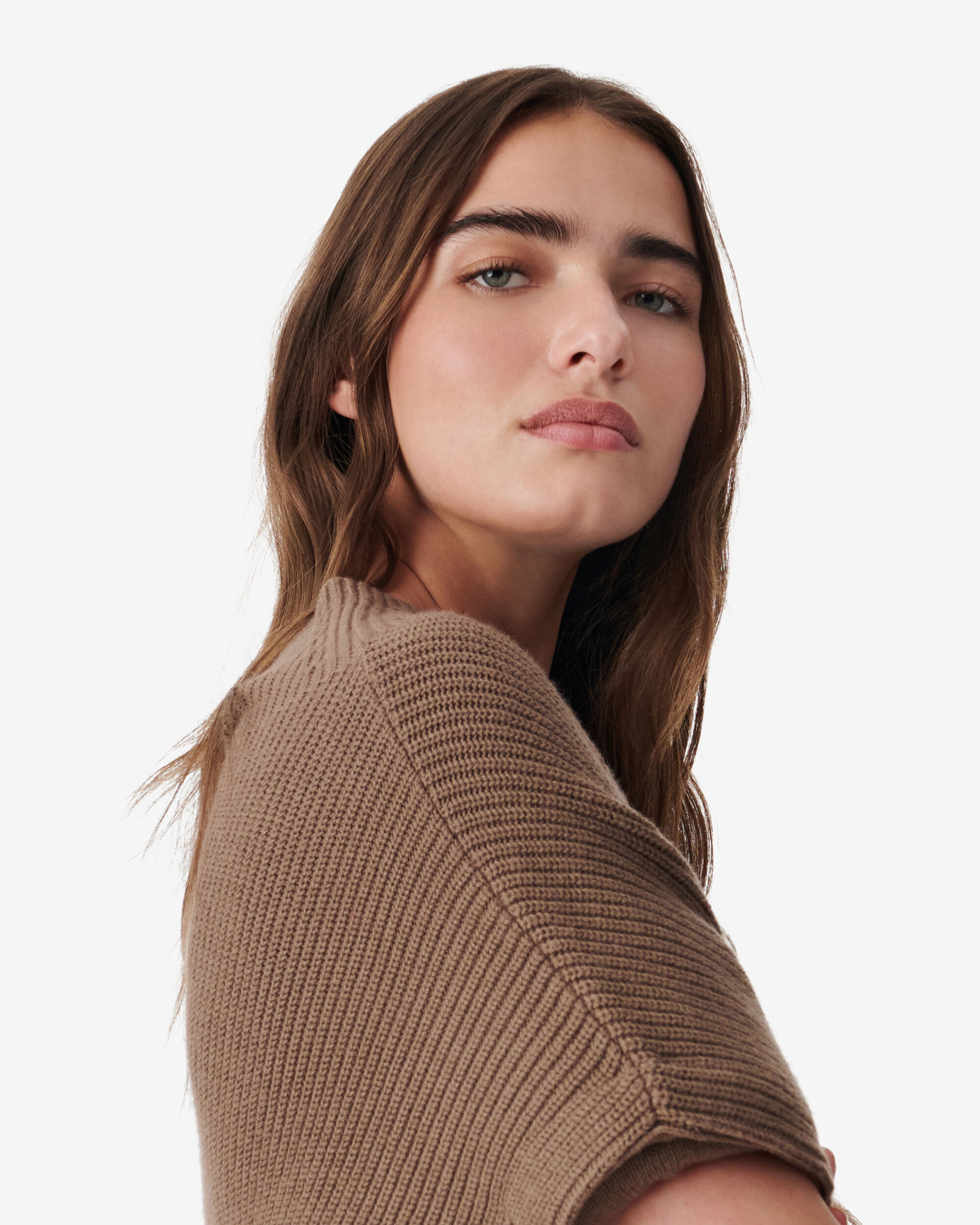 IRO FALL WINTER 24 COLLECTION | KENDA STAND-UP COLLAR SWEATER