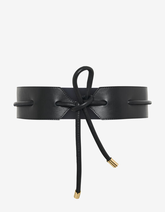 NOUI LEATHER TIE BELT