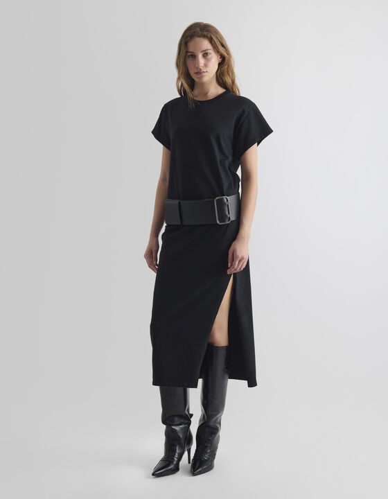 SLIT T-SHIRT DRESS