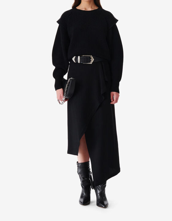 JUPE LONGUE ASYMÉTRIQUE