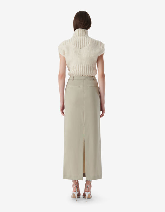 MAXI WOOL SKIRT