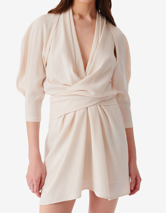SHORT V-NECK CUT-OUT DRESS