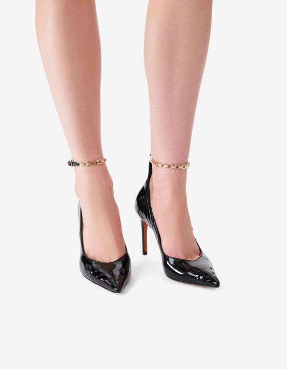 STRAPPY LEATHER PUMPS