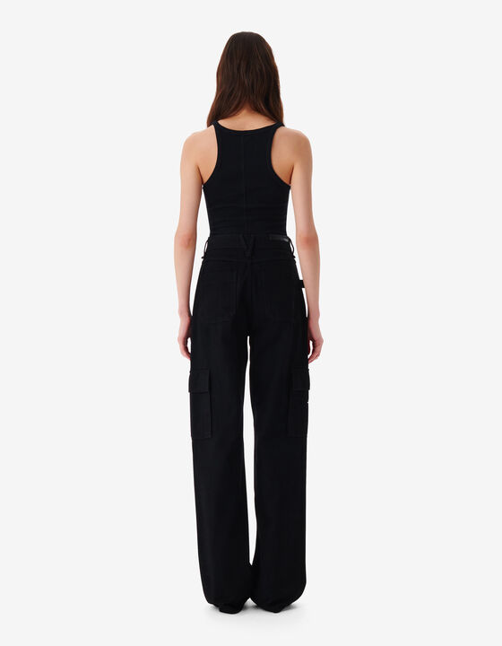 LOOSE FIT CARGO JEANS