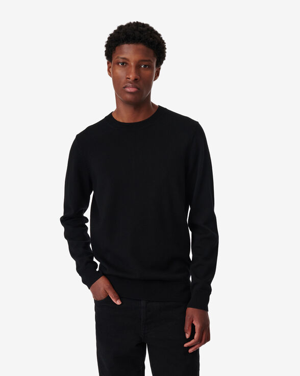 MALEYO ROUND-NECK WOOL SWEATER