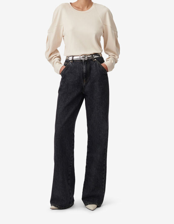 ROUND NECK COLLAR TOP