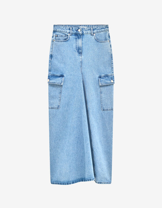 JUPE LONGUE EN DENIM