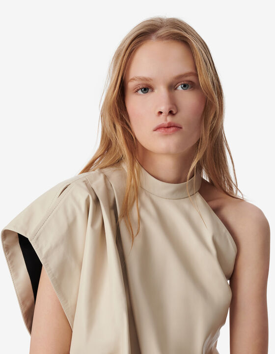 ASYMMETRICAL LEATHER DRESS