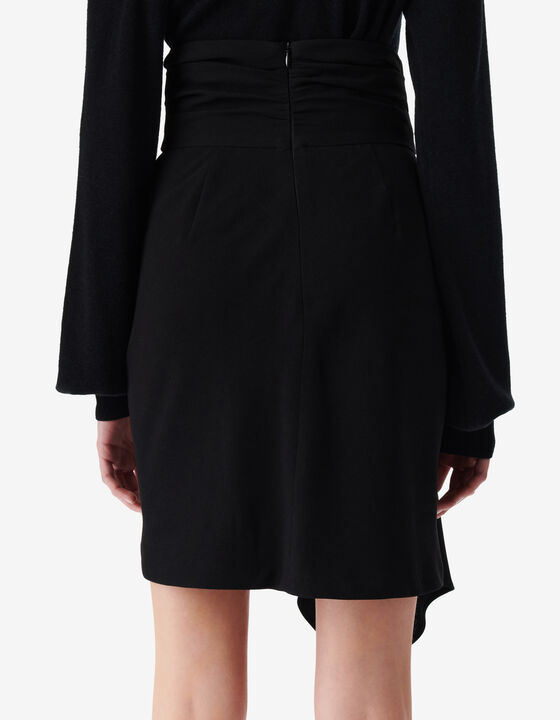 SHORT ASYMMETRICAL SKIRT