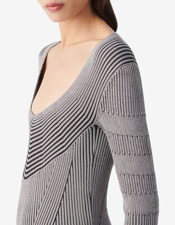LONG RIBBED DRESS