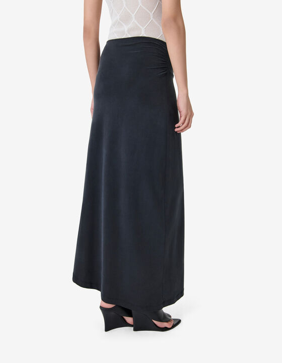 DRAPED MIDI SKIRT