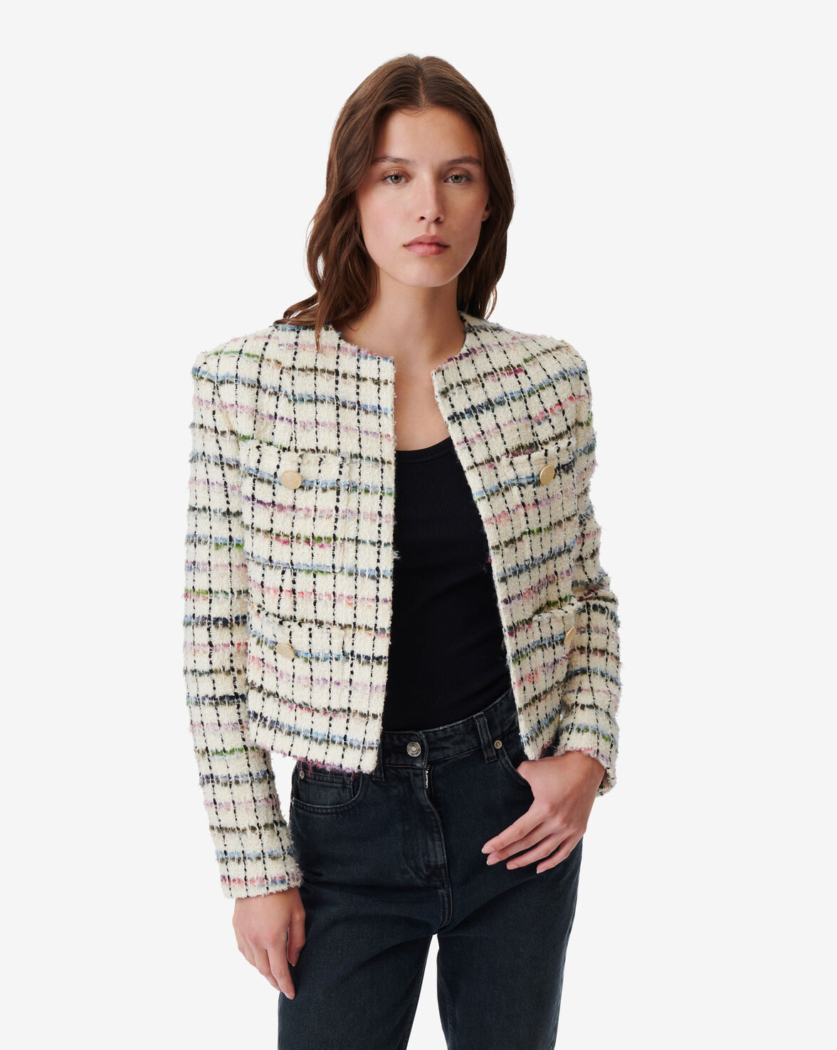 Chanel Tweed Jacket/36/Small/S