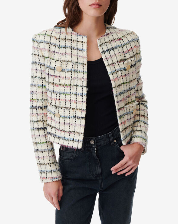 VESTE MULTICOLORE EN TWEED MIORA