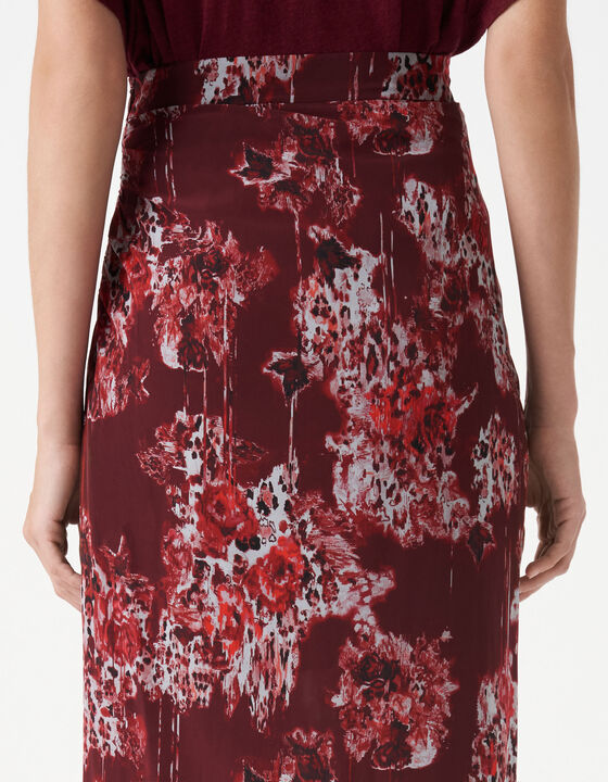 PRINTED MIDI SKIRT