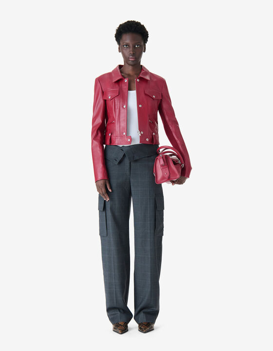 SHORT DUAL-MATERIAL JACKET