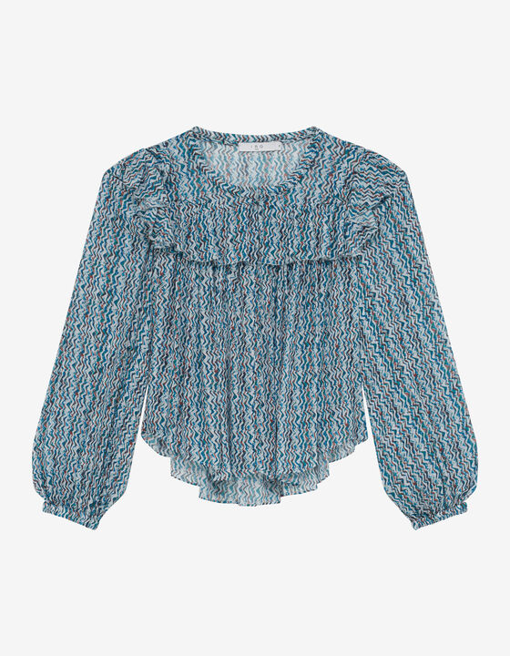 BLOUSE &Agrave; IMPRIM&Eacute; GRAPHIQUE