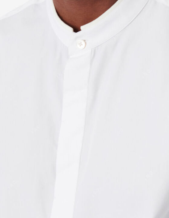 SHIRT WITH BANDEAU COLLAR