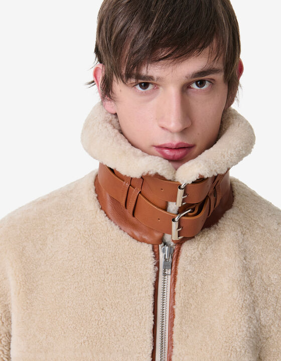 SHEARLING-LIKE EFFECT BLOUSON JACKET