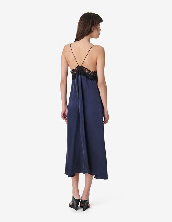 LONG SILK DRESS