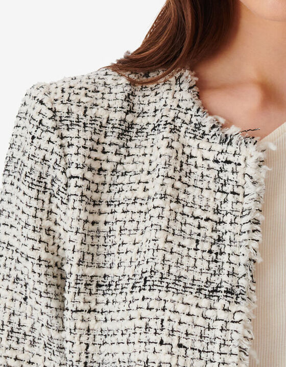 VESTE EN TWEED BICOLORE