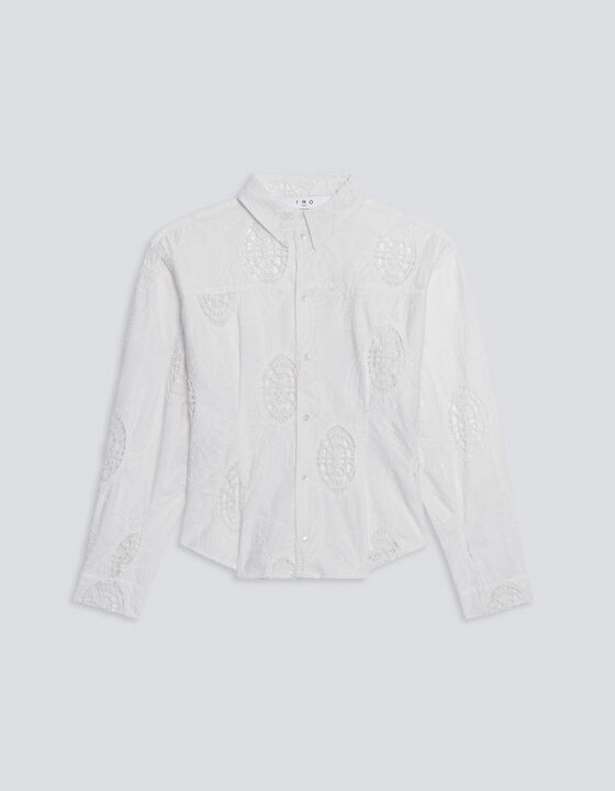 FINZI SHIRT WITH CROCHET DETAILS