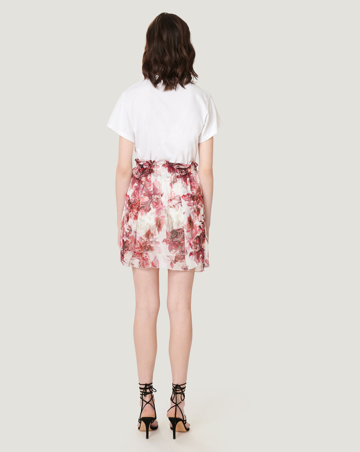 GUETTA FLOWY FLORAL MINI SKIRT image number null