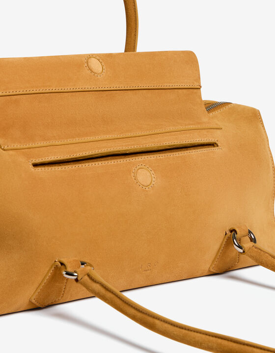SUEDE BOWLING BAG