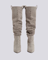ELGOW STUDDED SUEDE SLOUCHE BOOTS image number null
