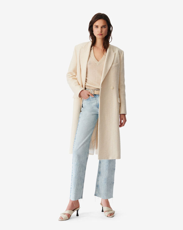 REMYA LONG TWEED COAT