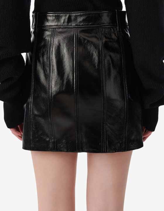 SHORT LEATHER SKIRT