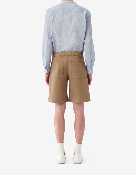 STRAIGHT-FIT BERMUDA SHORTS