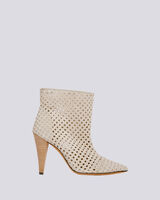 HIRSON PERFORATED SUEDE ANKLE BOOTS image number null