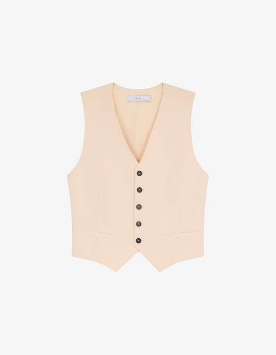 BI-MATERIAL SUIT VEST