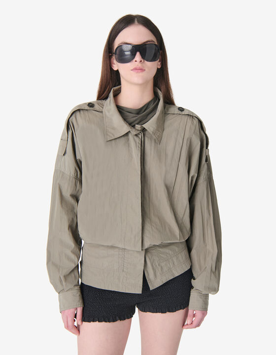 LOOSE-FITTING JACKET WITH EPAULETTES