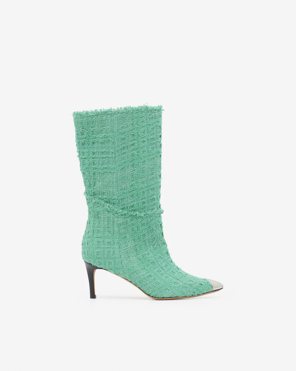 TAKARI TWEED JACQUARD ANKLE BOOTS