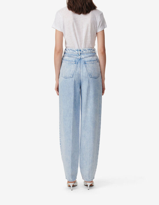 FADED CARROT CUT JEANS