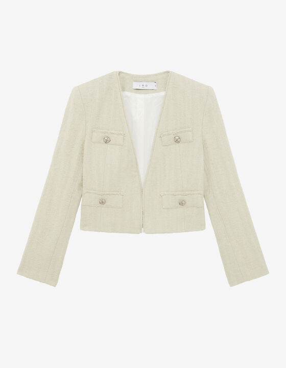 CROPPED TWEED JACKET