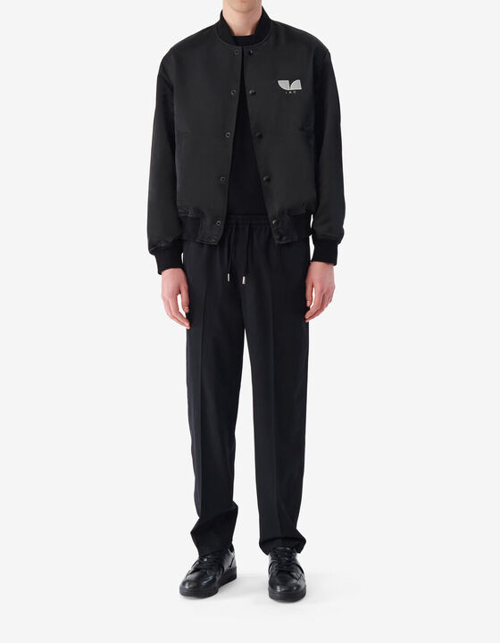 STRAIGHT-CUT WOOL PANTS