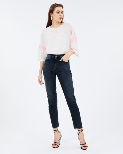 Click to view more detailed imagery on our partner's website Iro Discreet T-Shirt In Cream Pearl/Pink