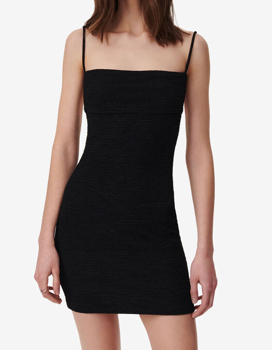 SHORT FITTED DRESS WITH STRAPS