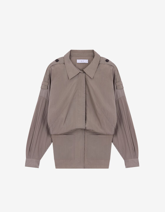 LOOSE-FITTING JACKET WITH EPAULETTES