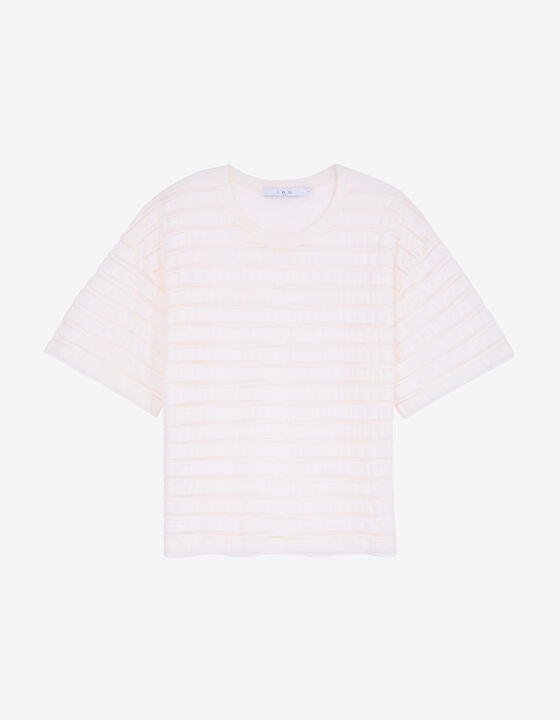 TEXTURED STRIPED T-SHIRT