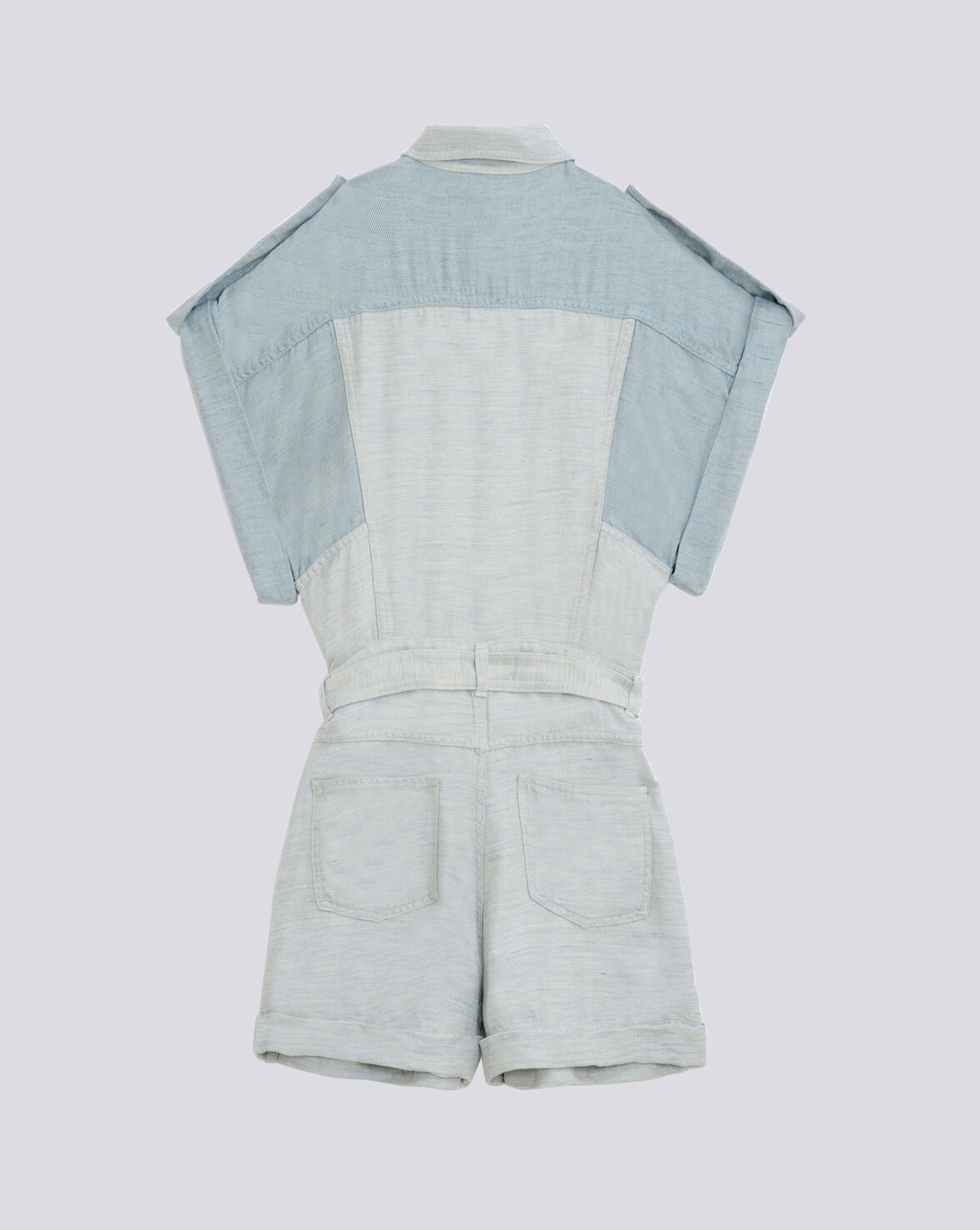 LANDEMON BICOLOUR DENIM JUMPSUIT image number null