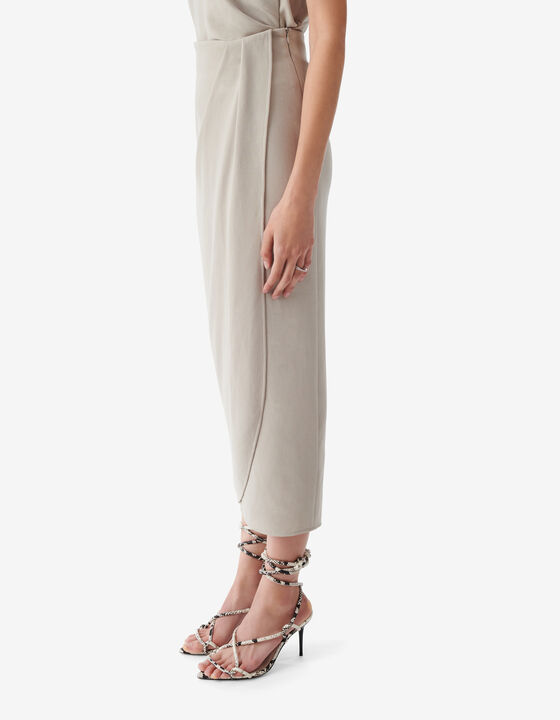 LONG WRAP SKIRT