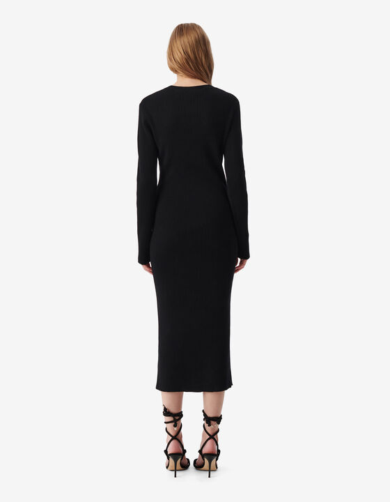 LONG RIBBED DRESS
