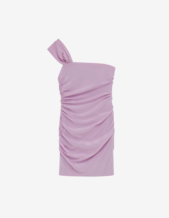 SHORT ASYMMETRICAL SILK DRESS