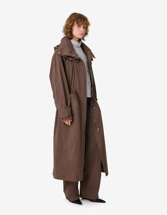 MANTEAU LONG &Agrave; CAPUCHE